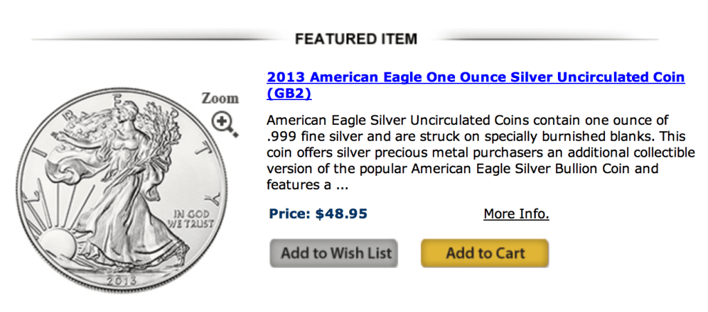 2013 American Eagle One Ounce Silver Uncirculated Coin