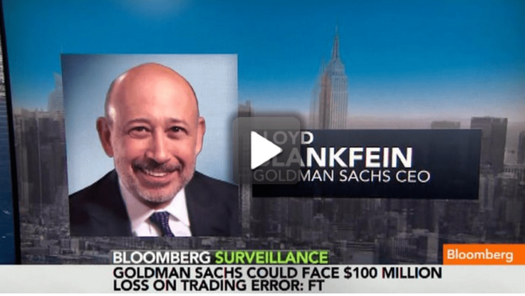 goldman trading glitch