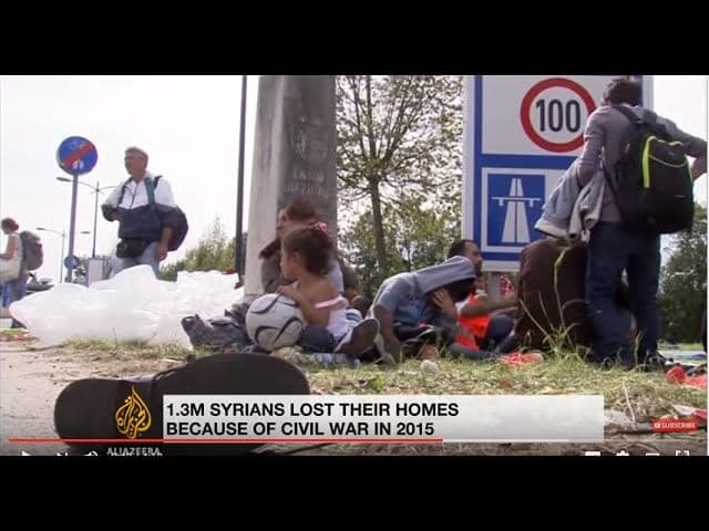 Over 8 million people displaced by war in 2015