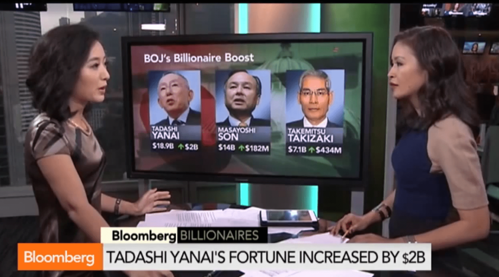 Japan’s Billionaires Make Billions on BOJ Boost