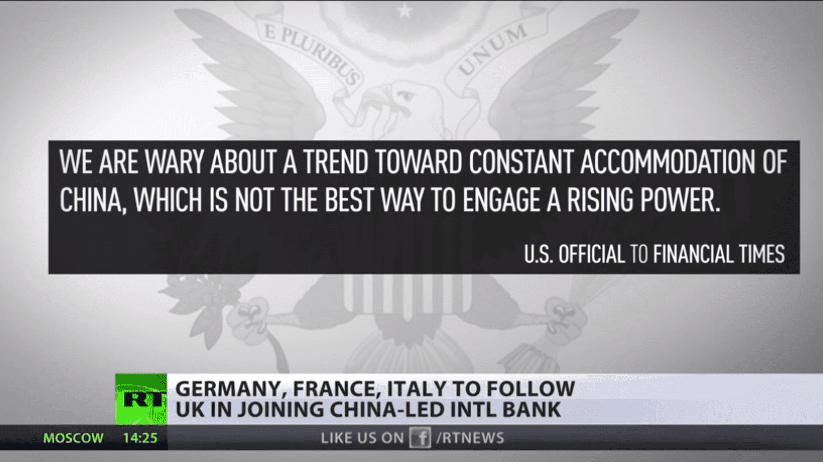 China backed international bank sparks US outrage