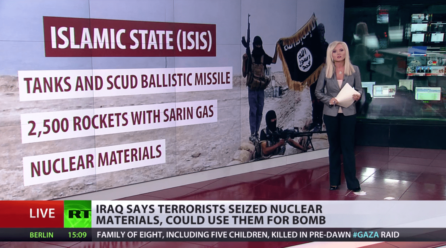 Tanks, weapon arsenals, ballistic missiles and nuclear material seized by ISIS