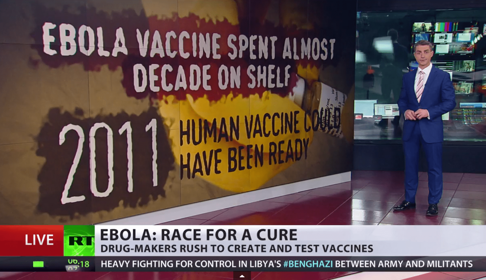 Ebola vaccine created decade ago, undergoes tests only now