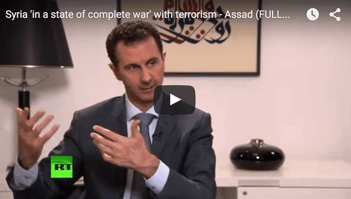 Syria 'in a state of complete war' with terrorism - Interview with Assad
