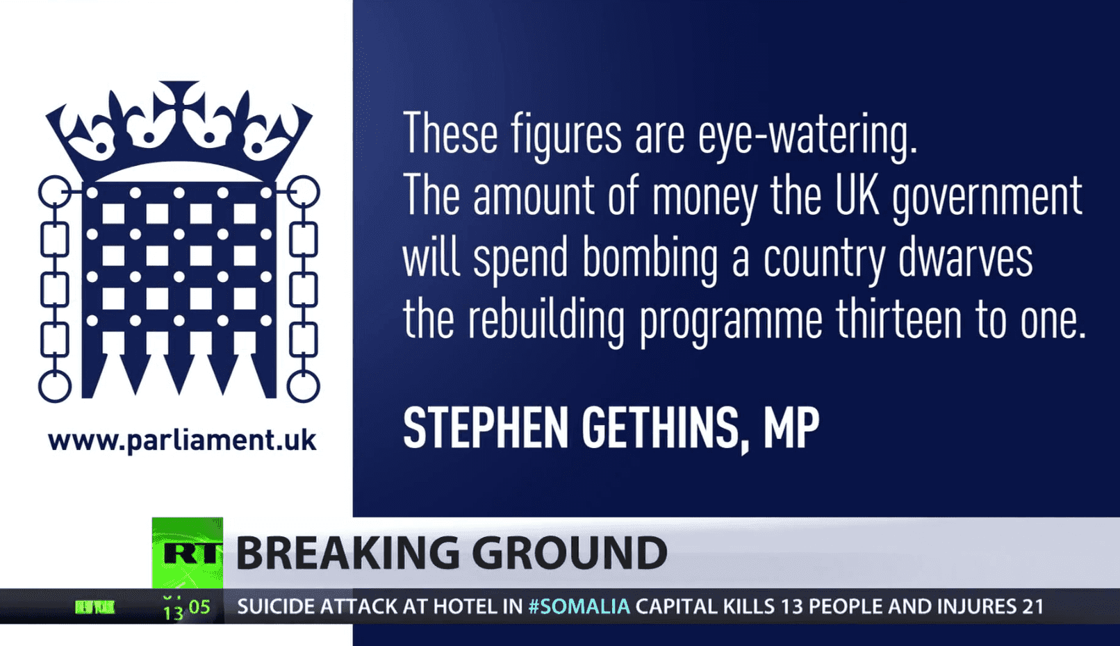 UK spent 13 times more on bombing Libya than it paid to help rebuild