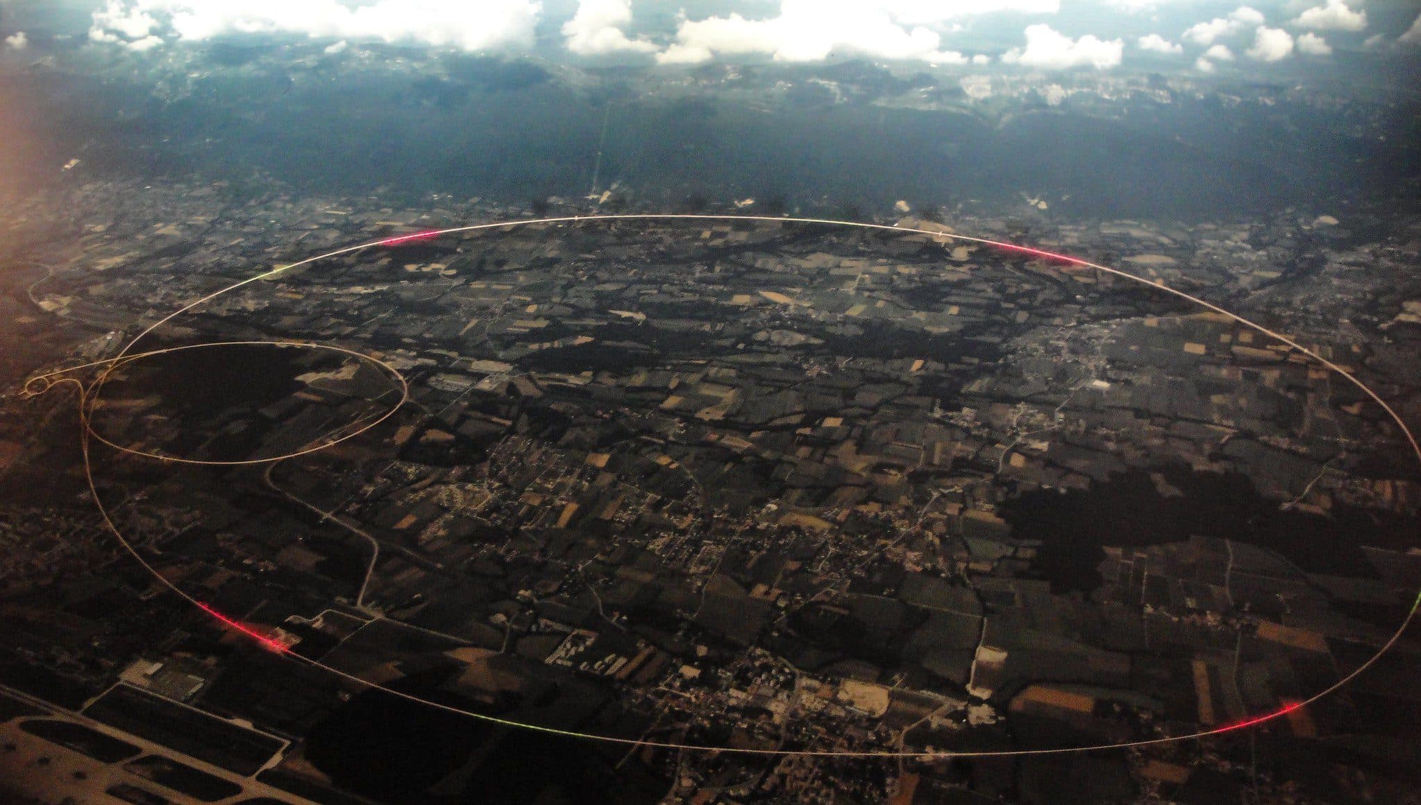 CERN - Large Hadron Collider, 27 km underground - across borders