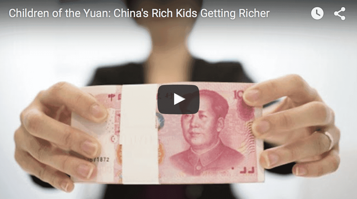 Children of the Yuan: China's Rich Kids Getting Richer