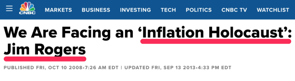 jim rogers hyperinflation headline