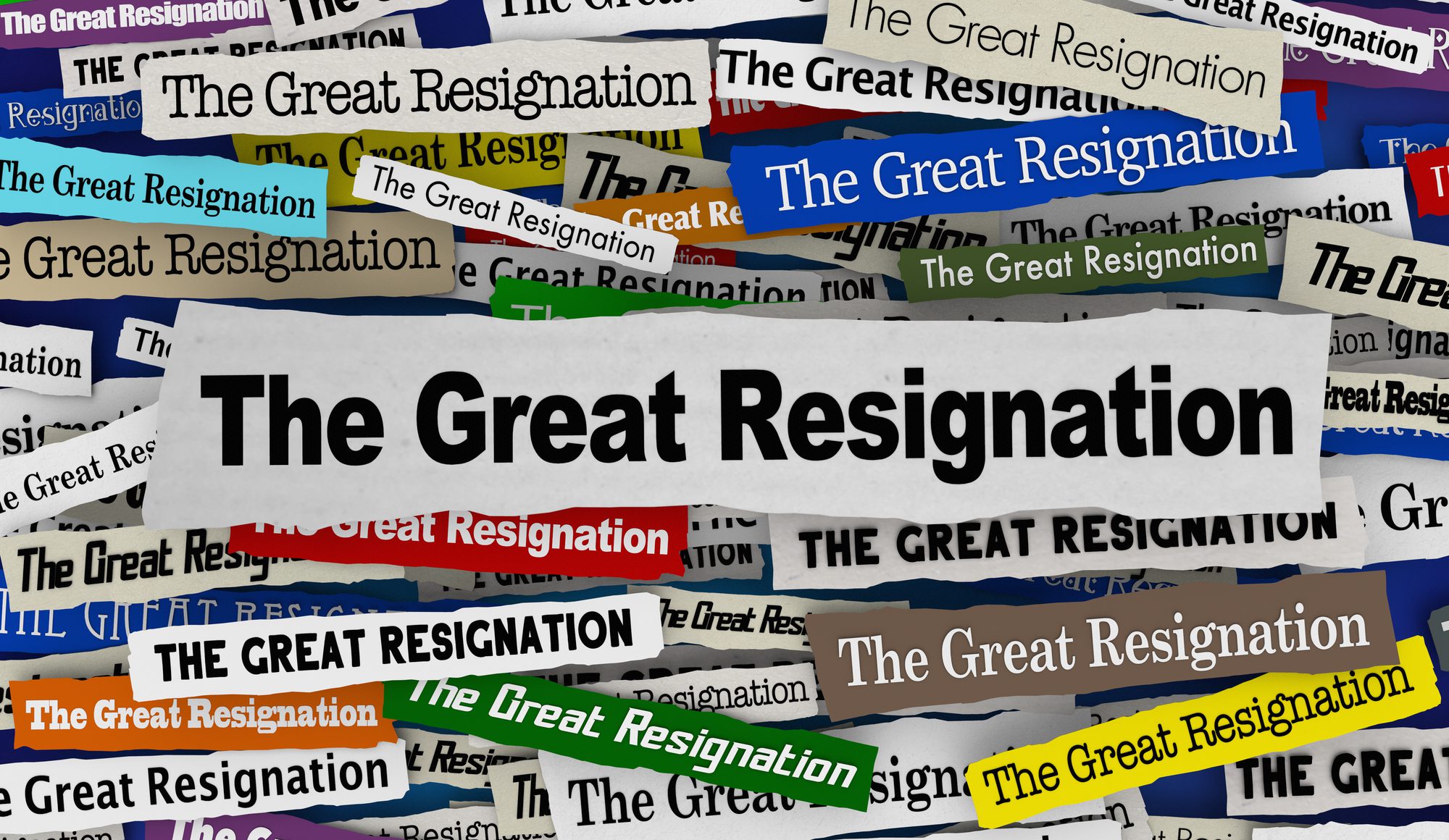 The Great Resignation Quit Job Newspaper Headlines Staff Employee Shortage