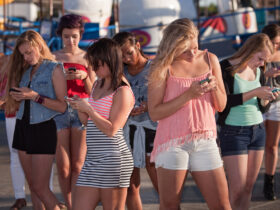 Distracted Girls Texting