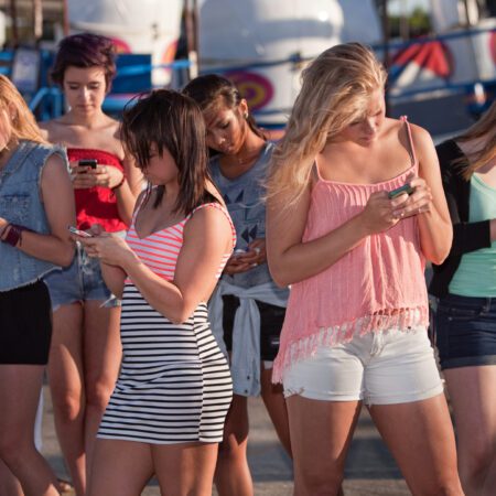 Distracted Girls Texting