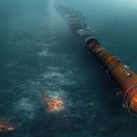 Blowing up underwater gas pipelines.