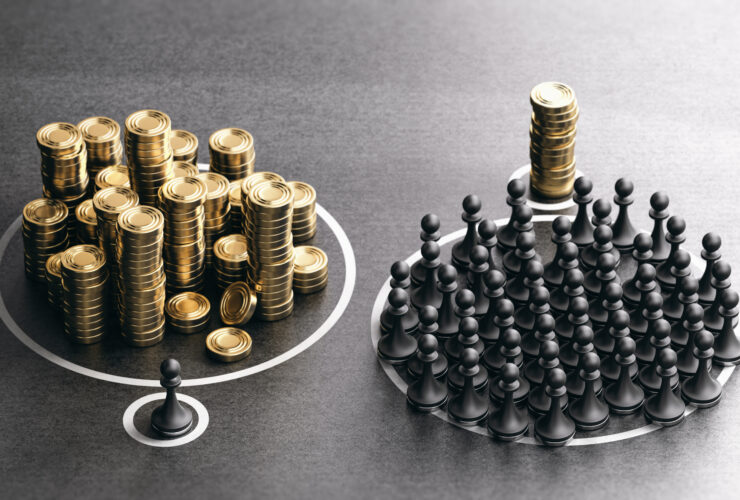 Economic inequality. Rich vs poor