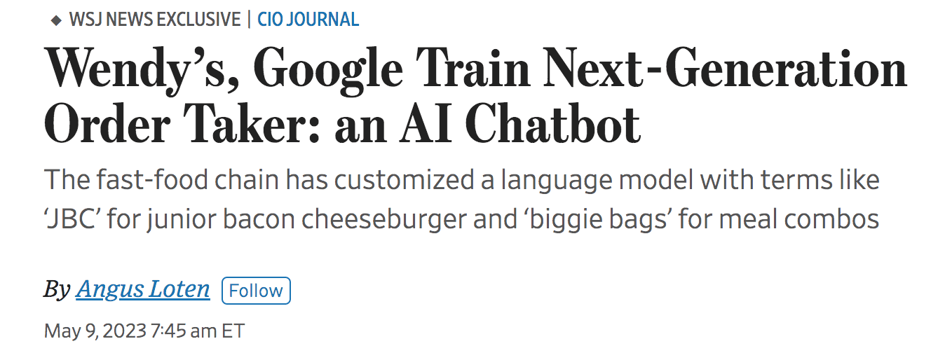 Wendys AI Headline