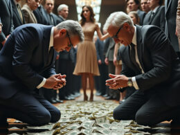politicians bowing down to money