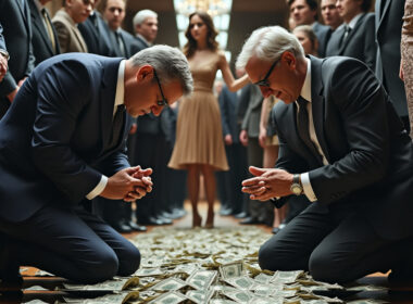 politicians bowing down to money
