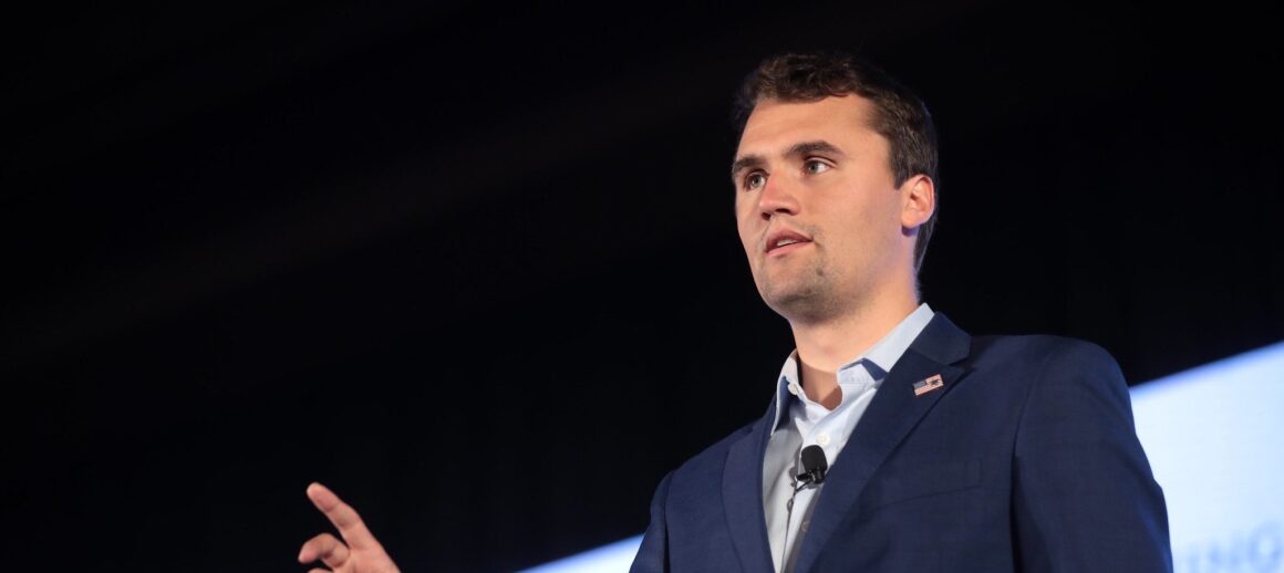 Charlie Kirk speaking with attendees at the 2019 Teen Student Action Summit hosted by Turning Point USA at the Marriott Marquis in Washington, D.C.