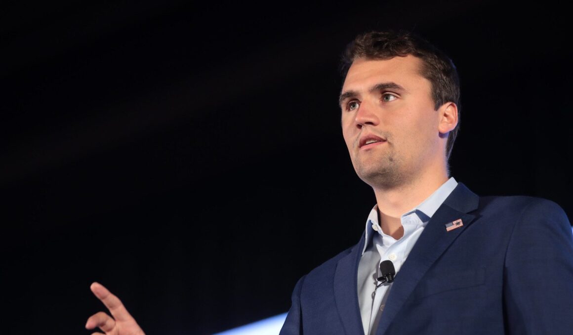 Charlie Kirk speaking with attendees at the 2019 Teen Student Action Summit hosted by Turning Point USA at the Marriott Marquis in Washington, D.C.